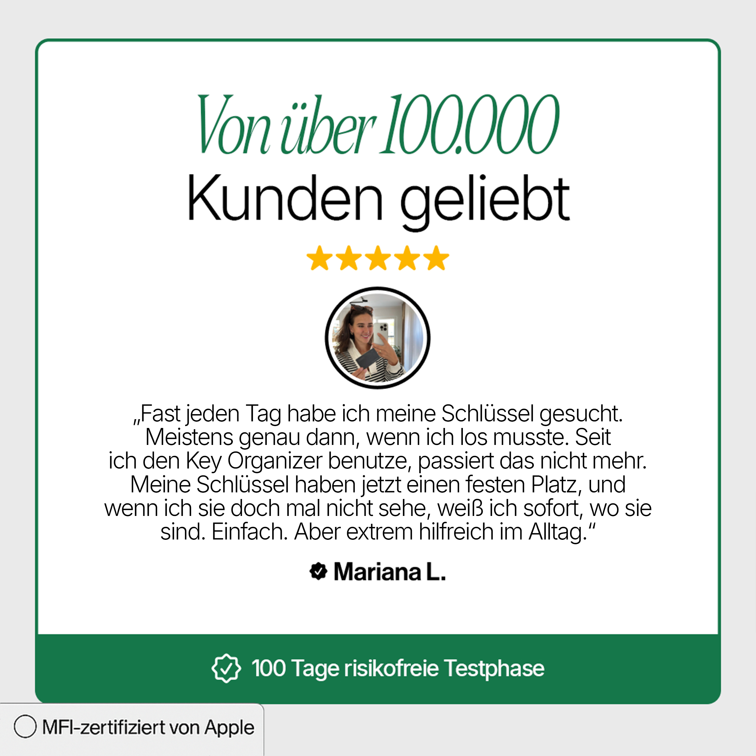 NIRO Tracking-Schlüsselorganizer