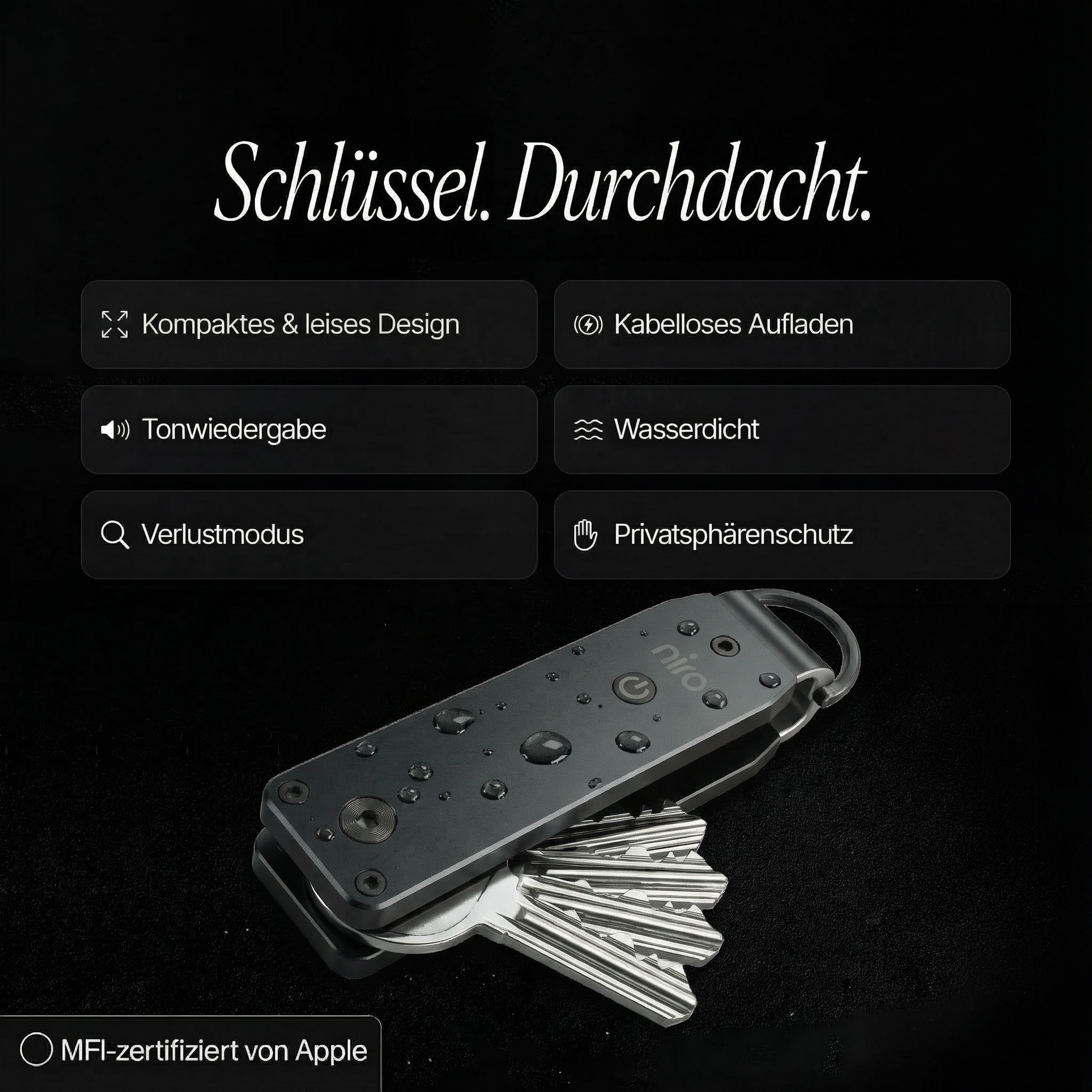 NIRO Tracking-Schlüsselorganizer